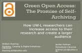 Green Open Access:The Promise of Self-Archiving