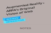 SXSW 2012: Augmented Reality = ARPA's Original Vision of Web