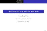 Self-composition by Symbolic Execution