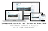 Responsive websites with Joomla 3 & Bootstrap #jd13nl