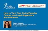 Turn GivingTuesday donors into loyal supporters