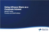 Using alfresco share as a corporate intranet
