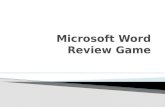 Microsoft word review game