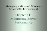 Chapter11      Monitoring  Server  Performance
