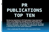Public Relations Publications Top Ten List