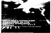 'English Language Teaching in Its Social Context' - Candlin Christopher N., Mercer Neil