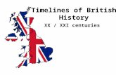 Timelines of british history