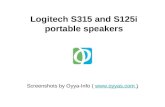 Logitech S315 And S125i Portable Speakers