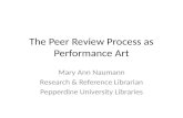 SCIL Works 2013: The peer review process as performance art