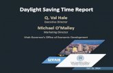 Report on Daylight Saving Time to the Utah Legislature