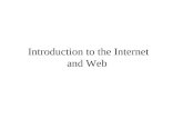 Intro. to the internet and web
