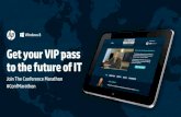 Get your VIP pass to the Future of IT