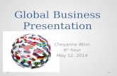 Global business presentation  cheyanne winn