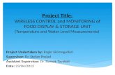 Project Presentation of Wireless Water Level & Temperature Measurements Using Xbee ZigBee and LabVIEW by Engin Sicimogullari