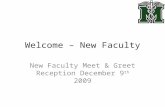 Welcome New Faculty PPT
