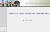 Journalism in the Service of Communication