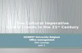 The cultural imperative, global trends in the 21st century, h1, h2 h3 om howest