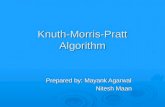KMP Pattern Matching algorithm