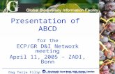 ABCD PGR sub unit, at the ECPGR European genbank network meeting (Bonn, April 2005)