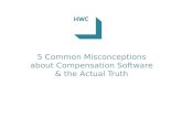 HWC: FIVE COMMON MISCONCEPTIONS ABOUT COMPENSATION SOFTWARE AND THE ACTUAL TRUTH!