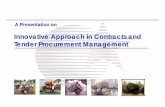 20080704 innovative approach in contracts and tender procurement management