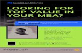UAlbany Weekend MBA "Looking for Top Value in Your MBA" Ad-April 5-11, 2013 Business Review