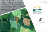Whole farm modelling farmer decision behaviour