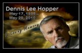 Dennis lee hooper   in loving memory