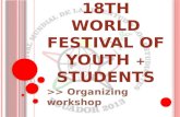 18th world festival of youth + students