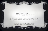 How to give a presentation (by Isadora Norman)
