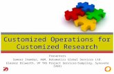 Customised Operations For Customsied Research At Casro