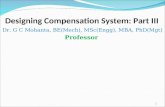 Designing compensation system Part III