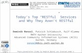 Today's Top "RESTful" Services and Why They Are Not RESTful