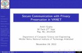 Secure Communication with Privacy Preservation in VANET