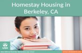Homestay for International Students in Berkeley, CA