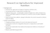 P1.2. Research on Agriculture for Improved Nutrition