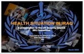 Health situation in Iraq (march 2002) – powerpoint presentation