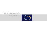 CEMS Club Stockholm Info Session
