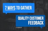 The 7 best ways to get quality feedback from your customers by @Frontapp