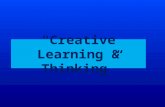 Creative learning & thinking (Training Material)