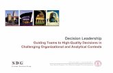Decision Leadership   SDG- Stanford University