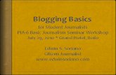 Basic blogging for student journalists