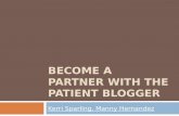 Become A Partner With The Patient Blogger