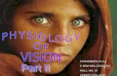 PHYSIOLOGY OF VISION,Part -II
