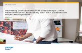 Delivering profitable Projects and Manage Client Relationships in Advertising with SAP Commercial Project Management
