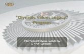 OLYMPIC VALUES LEGACY PROGRAM