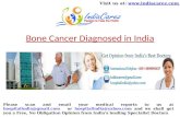 Bone cancer diagnosed in india
