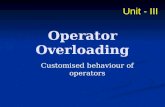 Operator overloading
