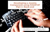 Developing a Joomla 3.x Component using RAD FOF- Part 1: Back-end - Joomladay Germany 2014
