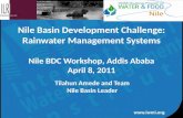 Nile Basin Development Challenge: Rainwater management systems